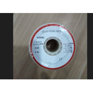 China High Purity Nickel 200 Wire 0.025mm with 99.6% Nickel Content for Industrial Applications on sale