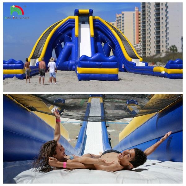 High Quality Giant Adults 3 Lane Trippo Water Slide Inflatable Commercial