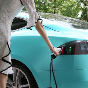 5G 4G Household Electric Car Charger , Single Phase EV Charger Customized Color