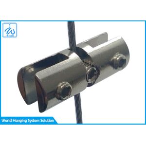 Display And Fixture Glass Clamp Cable Clip Double Sided For Cable Display System