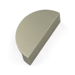 Luxe Transitional Cabinet Semicircle Satin Brass Handles kitchen cabinet handles