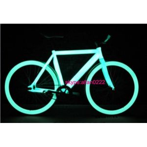 Quality Aluminum 700C FIXED GEAR BICYCLE Glow in the Dark Lightweight and Durable for sale