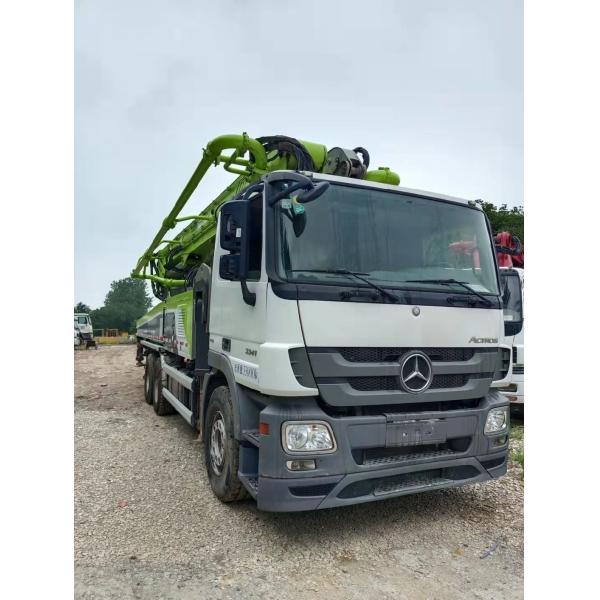 Zoomlion 49m Semi-Dry Truck Mounted Concrete Boom Pump Feeding Height 1540 2018 Model