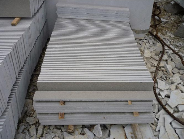 Chinese Natural Marble Cinderella Stairs Steps Cinderella Grey Marble Stairs