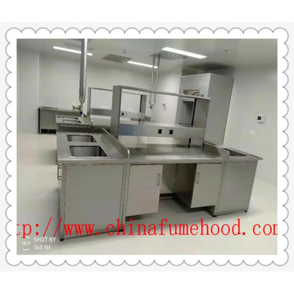 1.2mm Work Top Science Lab Furniture Tables Stainless Steel Lab Furniture