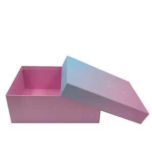 Customized Luxury Print Eco Friendly Rigid Cardboard Shoe Storage Box with Lid