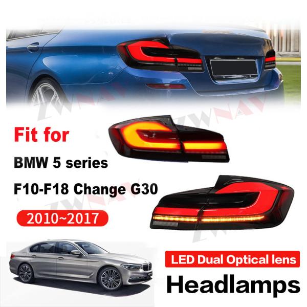 Car Tail Light 2010-2017BMW 5-series F10 F18 full LED running tail lamp assemblies modified to G30 modified accessori