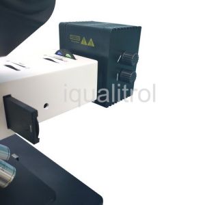 Halogen Lamp Upright Trinocular Metallurgical Microscope with DIC and Infinity