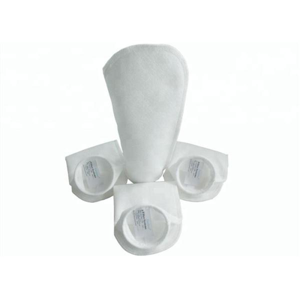 Non Woven Needle Polyethylene Liquid Filter Bag 5 Micron White Color For Food