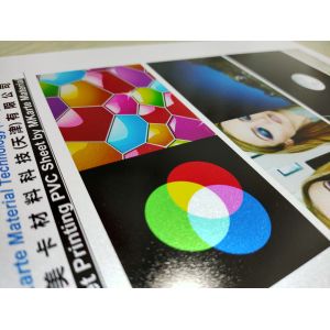 Digital Printing PVC Sheets In Silver With Strong Peeing Strength