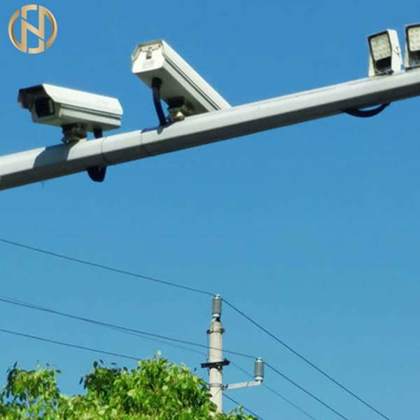 Buy Q235B Galvanized Steel 5M Surveillance Camera Pole at wholesale prices