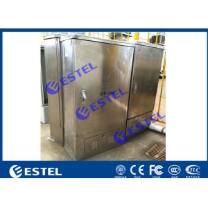 Stainless Steel IP65 Fiber Optical Cable Cabinet Floor Mount With Front Access