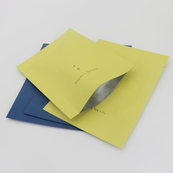 Three side heat seal custom aluminum foil vacuum tea packaging bag mylar pouch