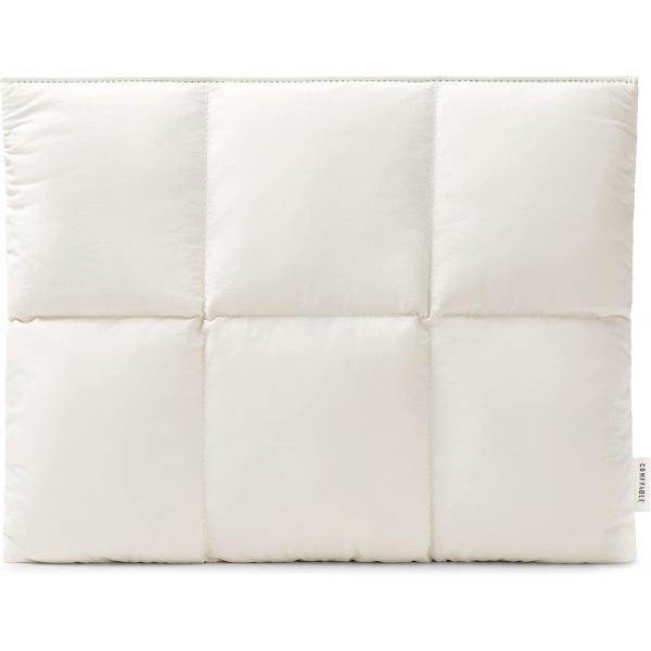 Comfortable puffy laptop sleeve 13 "14", quilted down ladies laptop handbag