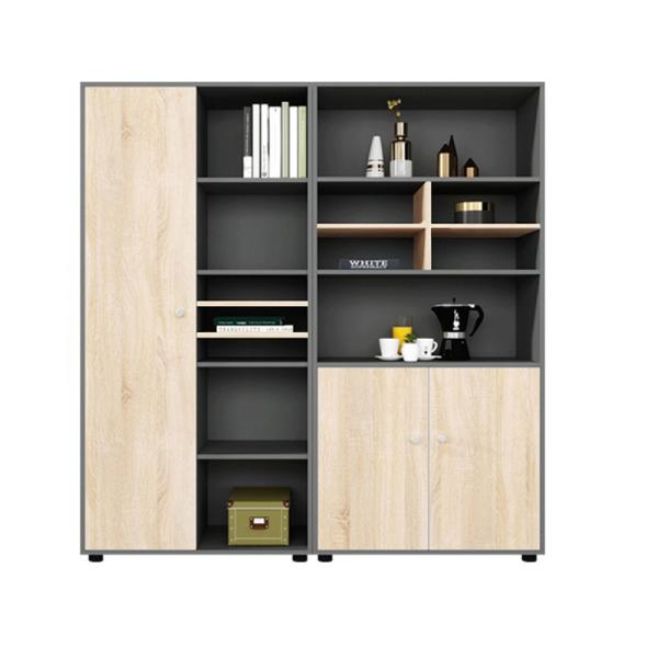 Data Storage Wooden File Combination Bookcase for Simple Design Style Office