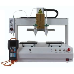 XHL-D5331double head double work table glue dispenser machine 4 axis glue