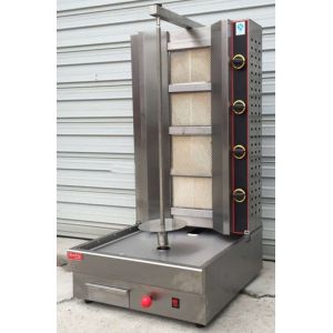 Quality 4 Burner Gas Sus Chicken Shawarma Machine 60kg/H for sale