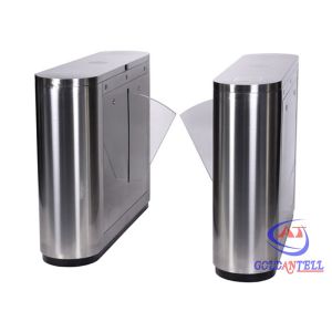 Biometric Access Control Flap Barrier , Full Automatic Barrier Gate for Library