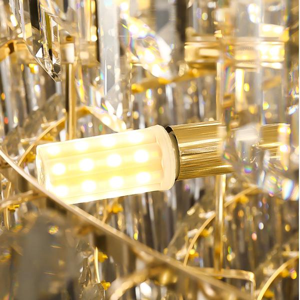 Luxury Led Crystal Chandelier For Living Room Modern Home Decor Lobby Large Chandelier(WH-CY-220)