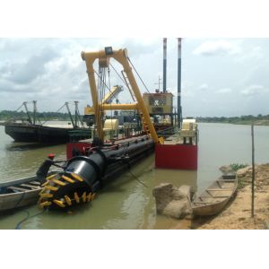 River Lake Portable Gold Dredge , Gold Dredge Machine 350mm Pipe Diameter