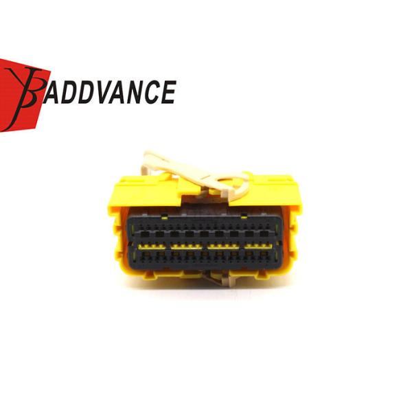 Tyco TE Connectivity PBT Female 54 Pin Yellow Automotive Wire Harness Connector