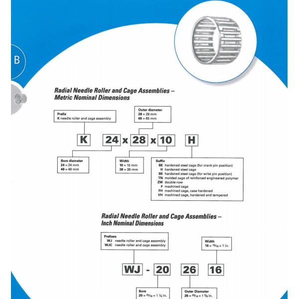 NTN Needle roller and cage Assemblies K100X107X21