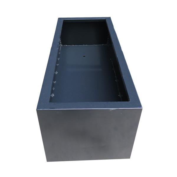 ISO9001 Large Galvanized Steel Garden Metal Flower Pots