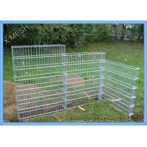 Heavy Galvanized Welded Gabion Baskets , Garden Rock Gabion Baskets Canal Lining