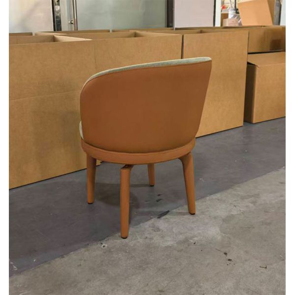 CUSTOM Dining Room Furniture Elegant Velvet Upholstered Leather Swivel Comfortable Modern Nordic Luxury Dining Chair