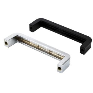 Zinc Alloy Industrial Modern Cabinet Pulls Square Groove