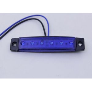 12V 6LED Slim Line Utility Strip Lights / Blue Shoreline Marine LED Strip Lights