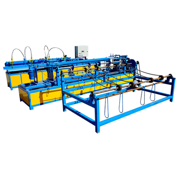 Buy 3.5KW automatic diamond wire mesh chain link fence making machine at wholesale prices