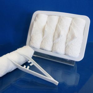 100% Cotton Airline Satin Viscose Towel