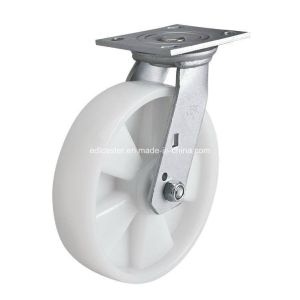 Smooth and Quiet Edl Heavy 8 450kg Plate Swivel PA Caster 7018-26 with 6mm Thickness