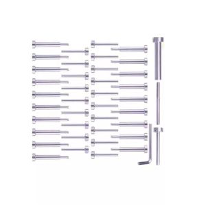 Polished Stainless Steel Cable Wire Rope Dome Head Terminal for Wood Post and