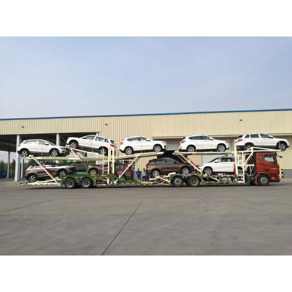 Buy Manual Operating Car Carrier Trailer With Hydraulic Lifting Double - Deck at wholesale prices