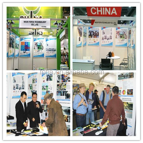 PVC 1342khz FDXB Middle Range Distance Eartag Cattle RFID Reader Compatible with Support Card Proximity Cards Feature