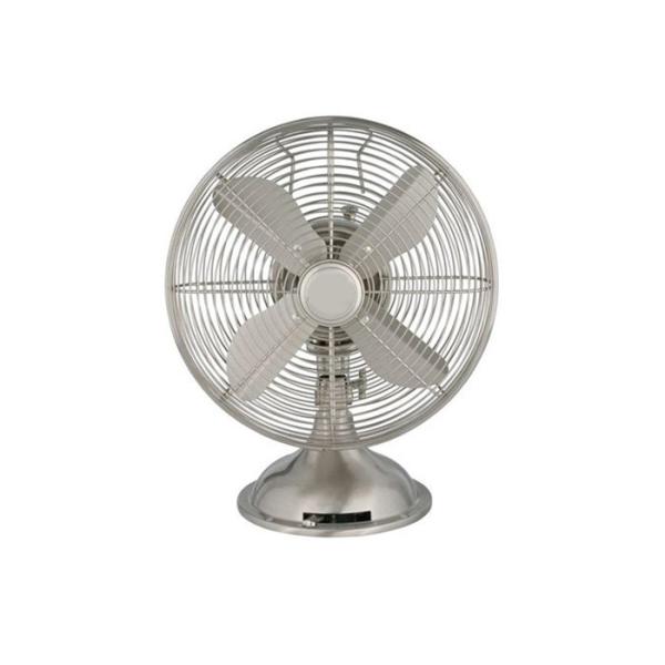 Buy Metal Retro 12 Inch Table Cooler Fan 3 Speed 4 Blade SAA CE ETL at wholesale prices