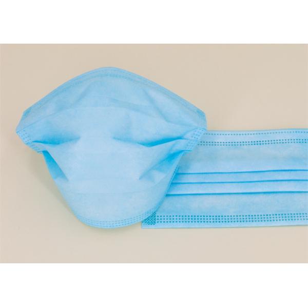 Buy 3 Layers Blue Non Woven Face Mask With Melt Blown Filter Inside Anti Flu Use at wholesale prices