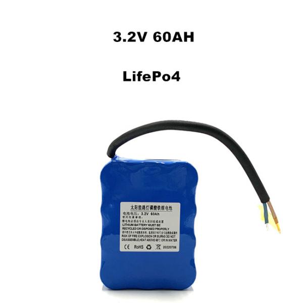 3.2V 60AH LiFePO4 Lithium Battery 32700 32650 Solar Street Light Battery