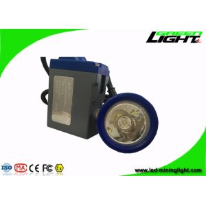 China High Safety Rechargeable LED Headlamp , LED Mining Lamp With Blue And Gray Shell on sale