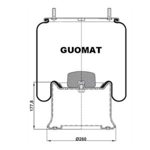 Firestone Air Spring 1T19L11 Truck Air Suspension Spring For S.A.F. 3.229.0031