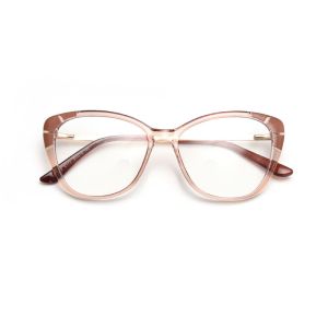 Fashion Ladies Oversized Tr90 Glasses Frames Tr90 Blue Light Glasses