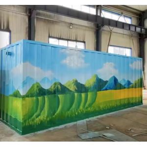 external surface container 20GP FRP inside Compact Integrated sewage treatment