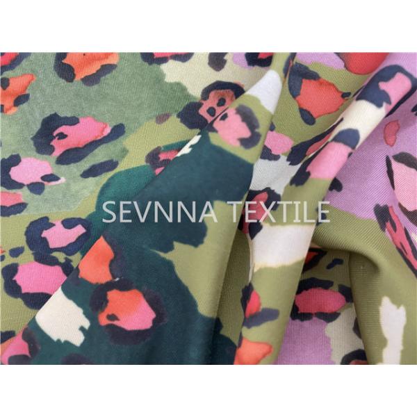 Oeko Tex Stretch Leggings Fabric Digital Leopard Printing Functional