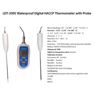 China Waterproof IP68 Instant Read Digital Food Thermometer With Probe on sale