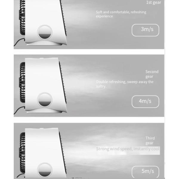 Low Noise Portable Water Cooled Electric Fan for Mobile Humidifying Mini Air Conditioner