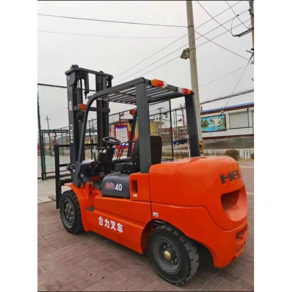 Heli Second Hand Forklift Used Diesel Forklift Truck 4 Ton Orange In Good Condition