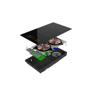Bridge Zone Double Induction Hob 5500W Touch Control Hidden