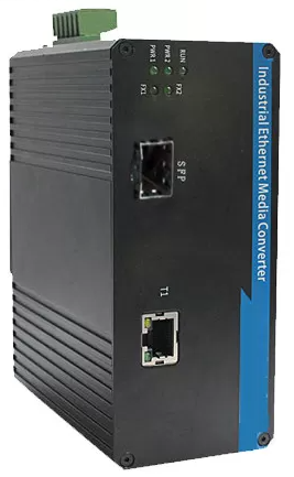 Industrial SFP Fiber Switch 1 Port 100BASE SFP + 1 Port 10 / 100BASE-T